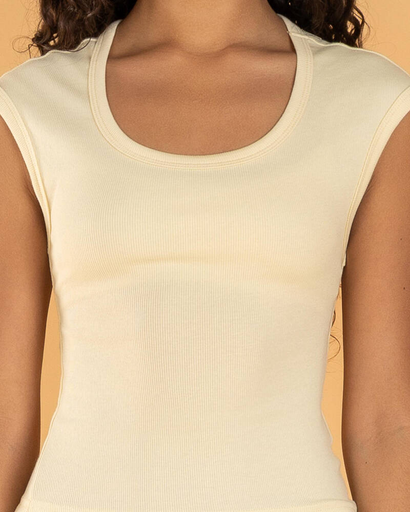 Girls' Basic Rib Scoop Neck Tee 8 Girls' Basic Rib Scoop Neck Tee